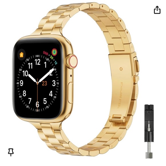 Gold Narrow Band for Apple Watch Series 8 45mm✨ - Picture 1 of 6